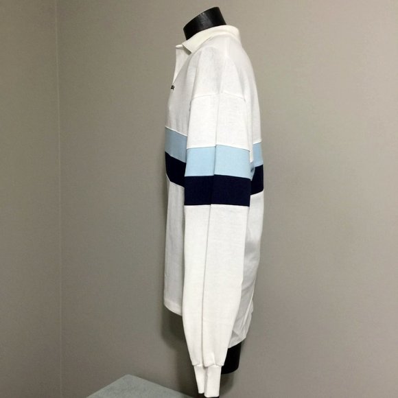 NOS Vintage WHITE CASTLE Burger Diner Rugby Polo Shirt 2XL Union Made In The USA - Picture 3 of 10